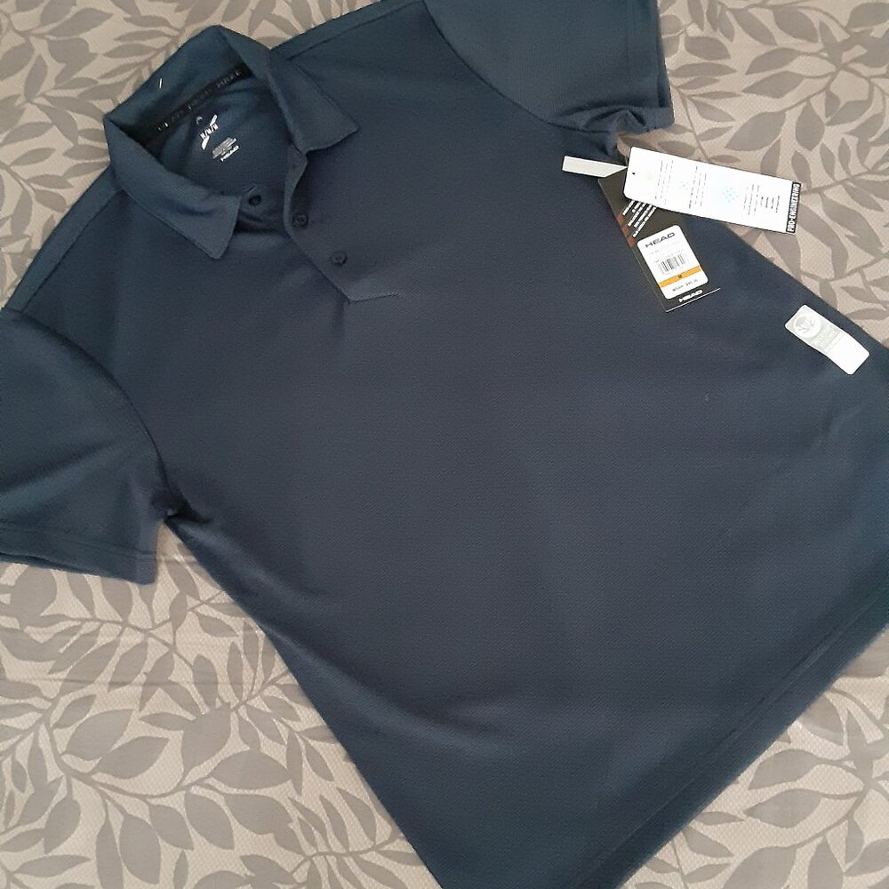 HEAD Blue Tennis/ Golf Polo Shirt - Men's M - NEW